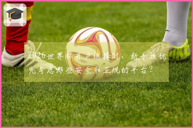 2026世界杯开户选择时,新手该优先考虑哪些安全和正规的平台?